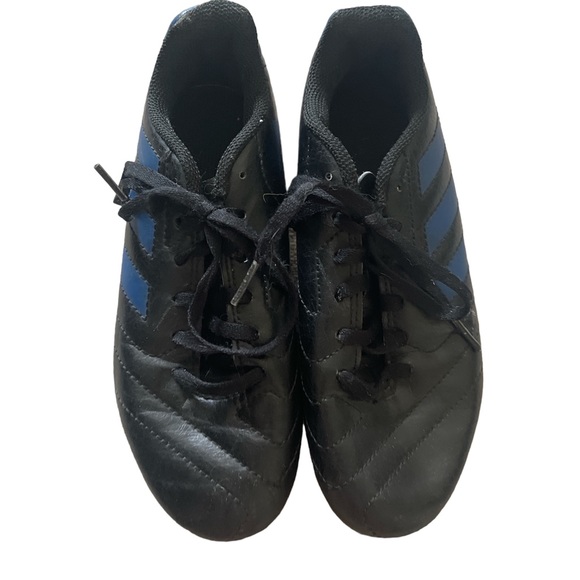 Blue and Black Adidas Soccer Cleats for Kids - Picture 1 of 5